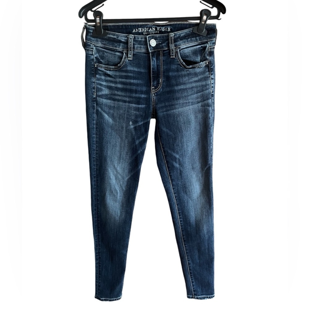 American Eagle Outfitters Dark Blue Skinny Jeans